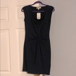Michael Kors blue cinch waste dress